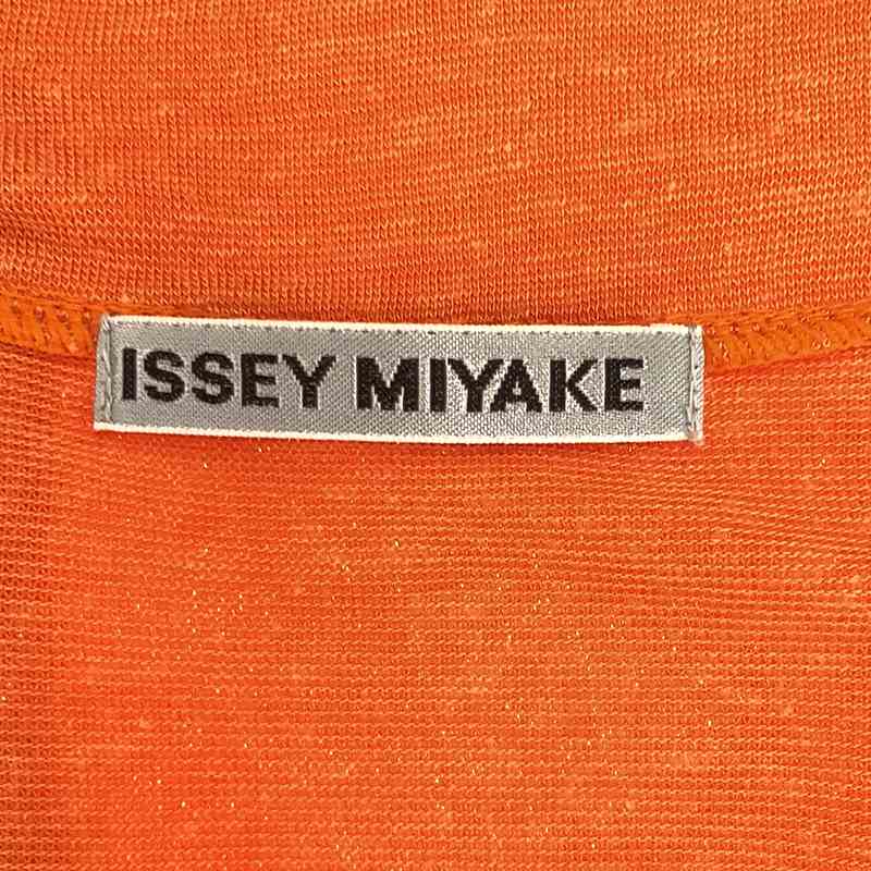 ISSEY MIYAKE / イッセイミヤケ リネン混 Vネック カーディガン