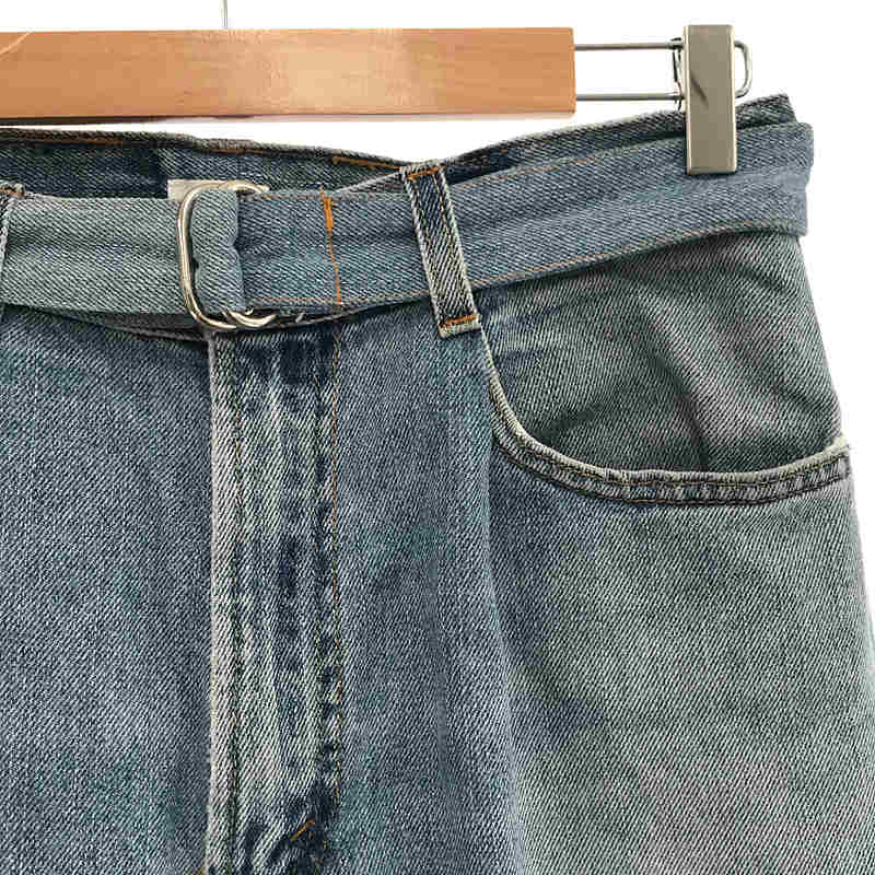 SEEALL / シーオール Reconstructed belted buggy denim リメイク 再構築 ベルテッド デニムパンツ