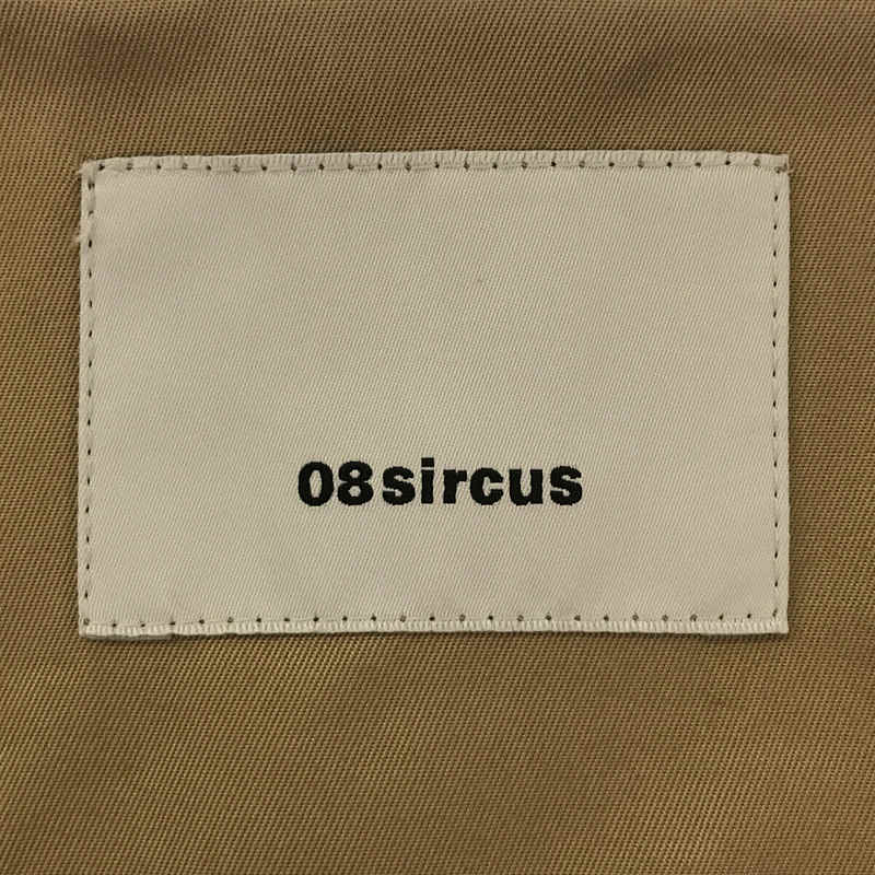 08sircus / ゼロエイトサーカス trompel’ oeil collar less coat ノーカラーコート