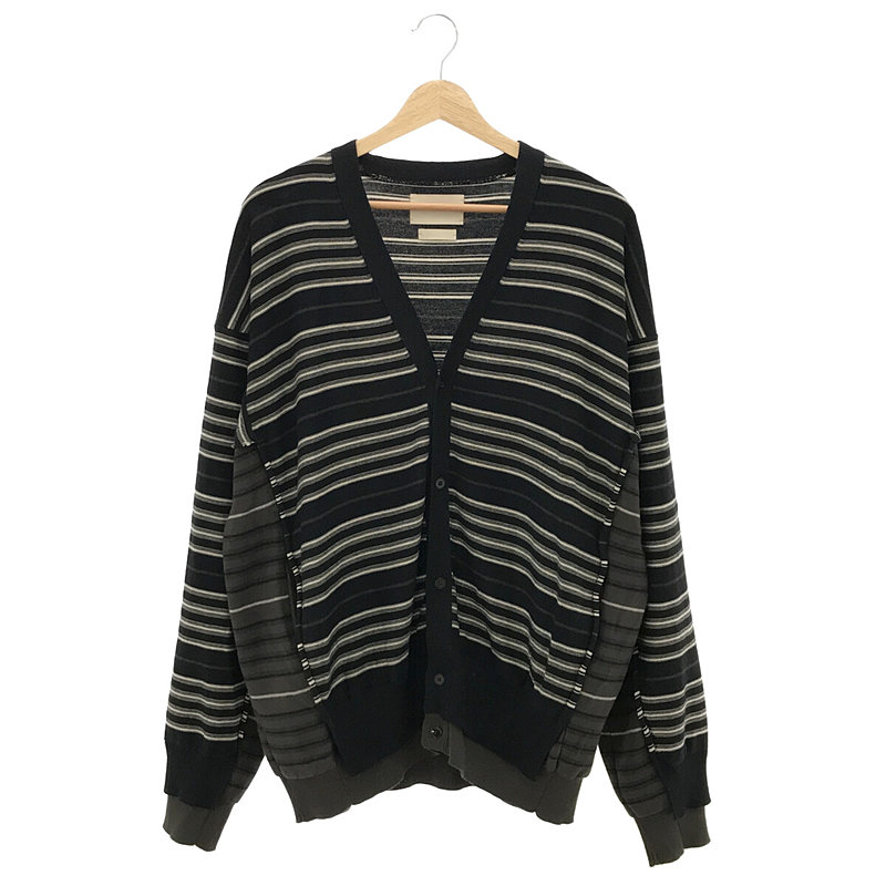 BORDER CONNECTING CARDIGAN ボーダー コネクティング カーディガン