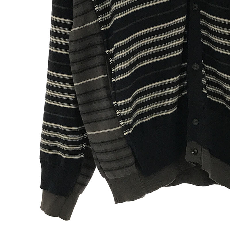 YOKE / ヨーク BORDER CONNECTING CARDIGAN ボーダー コネクティング カーディガン