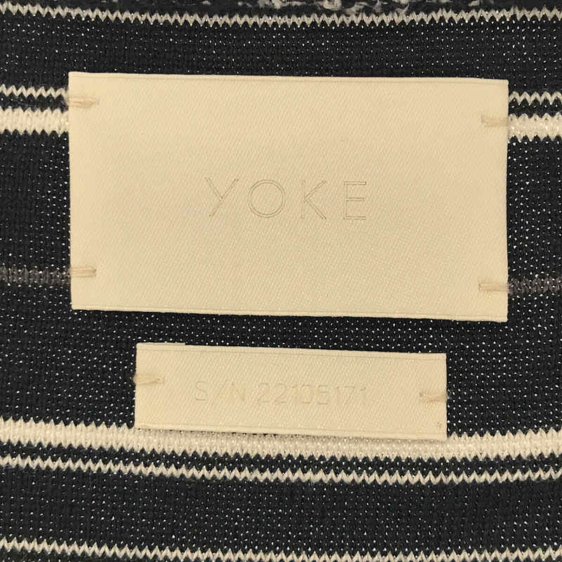 YOKE / ヨーク BORDER CONNECTING CARDIGAN ボーダー コネクティング カーディガン