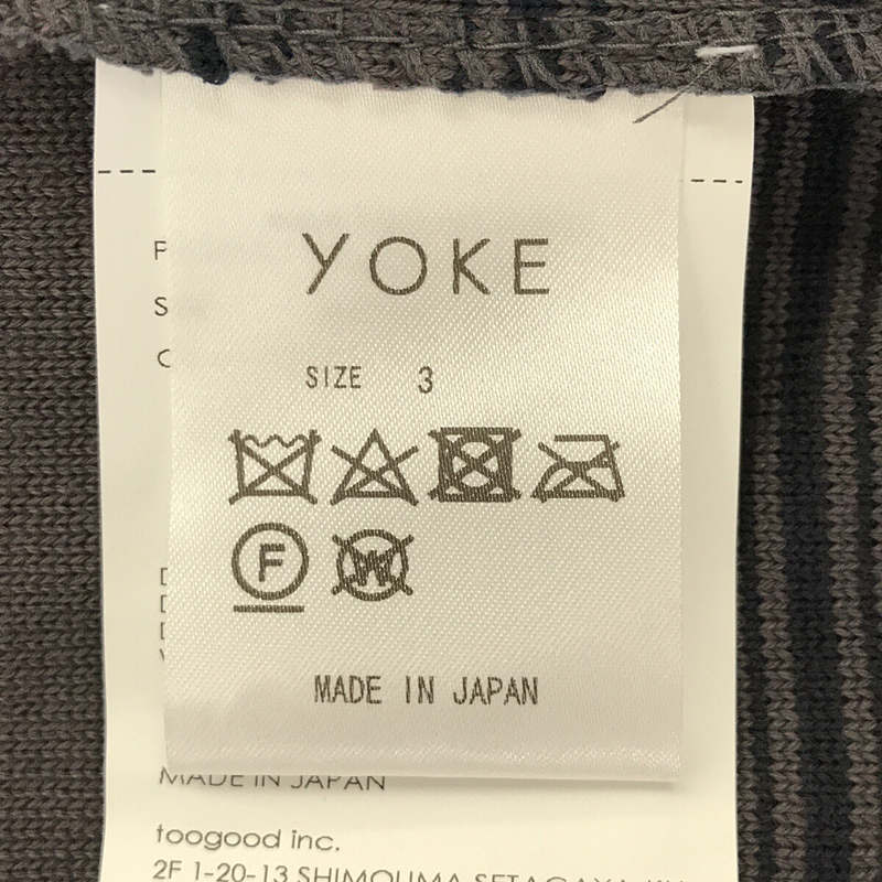 YOKE / ヨーク BORDER CONNECTING CARDIGAN ボーダー コネクティング カーディガン