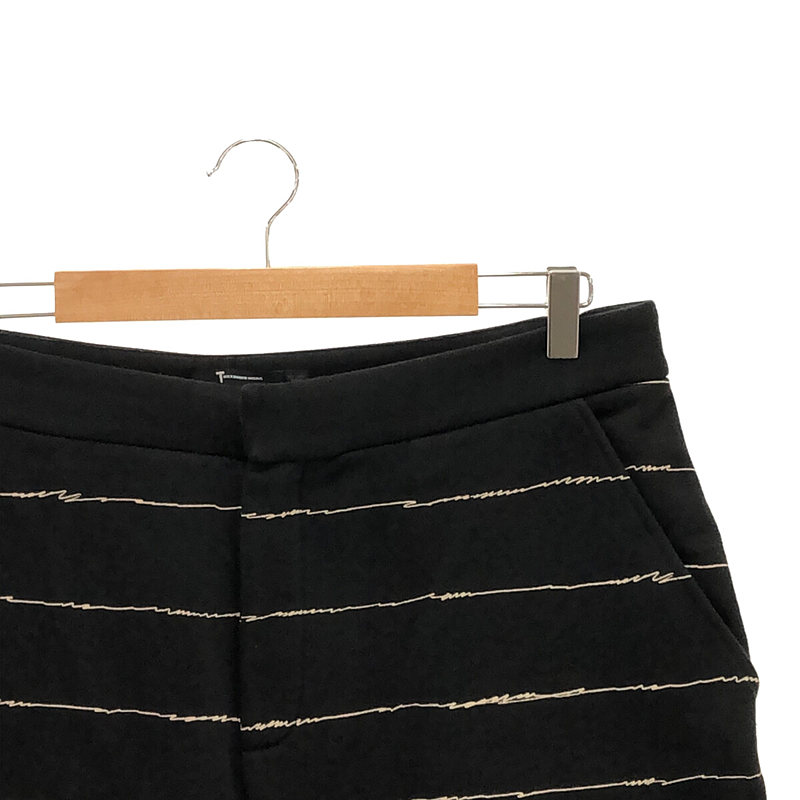 T by Alexander Wang / ティーバイアレキサンダーワン ボーダープリント スウェット ショートパンツ