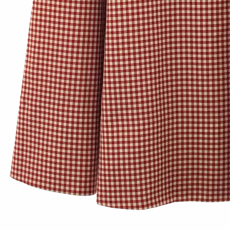 JENNE / ジェンヌ ギンガムチェック ウエスト 切替 デザイン フレアスカート