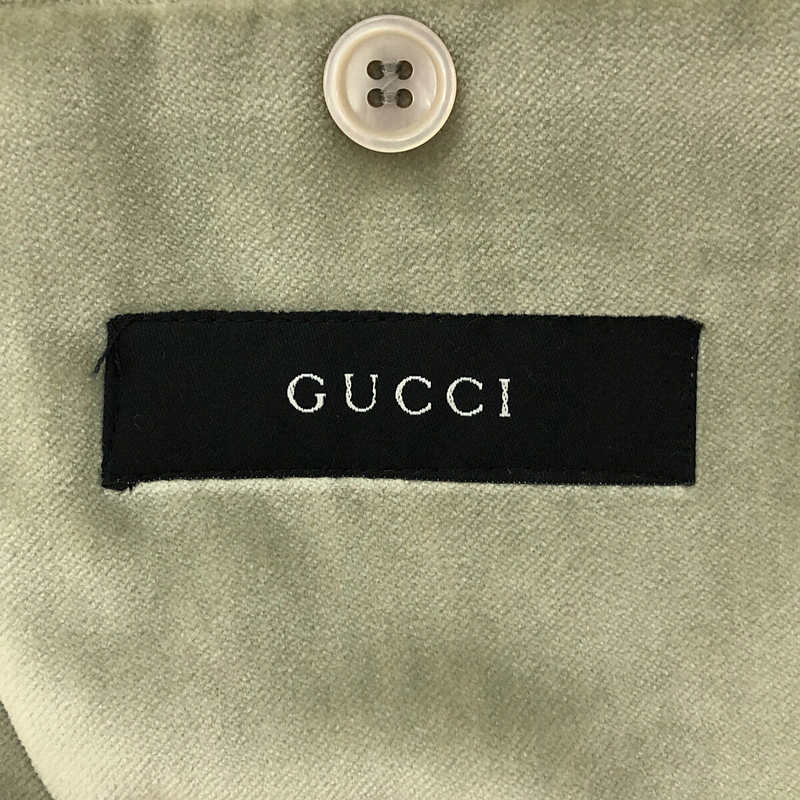 GUCCI / グッチ ベルベット 2B テーラードジャケット