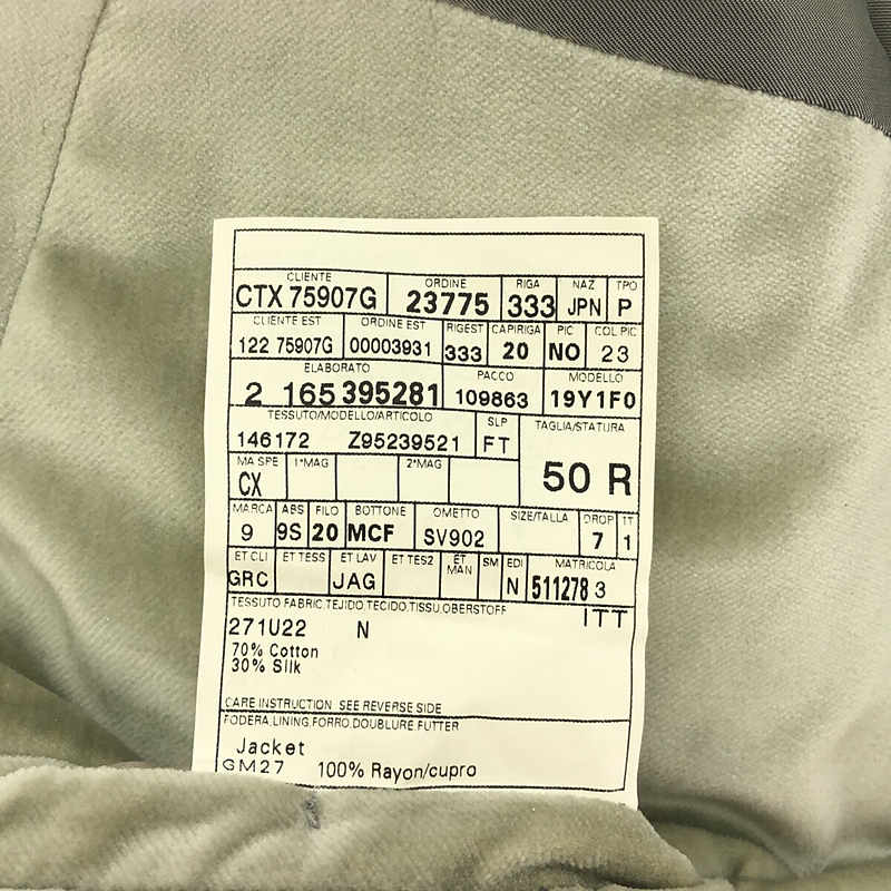 GUCCI / グッチ ベルベット 2B テーラードジャケット