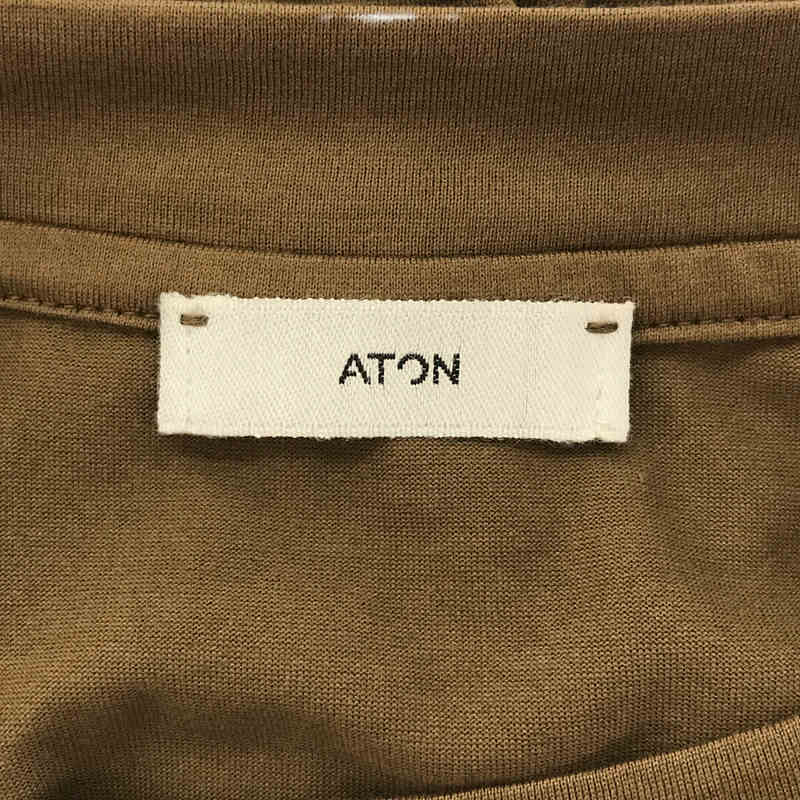 ATON / エイトン コットン ビッグシルエット Tシャツ