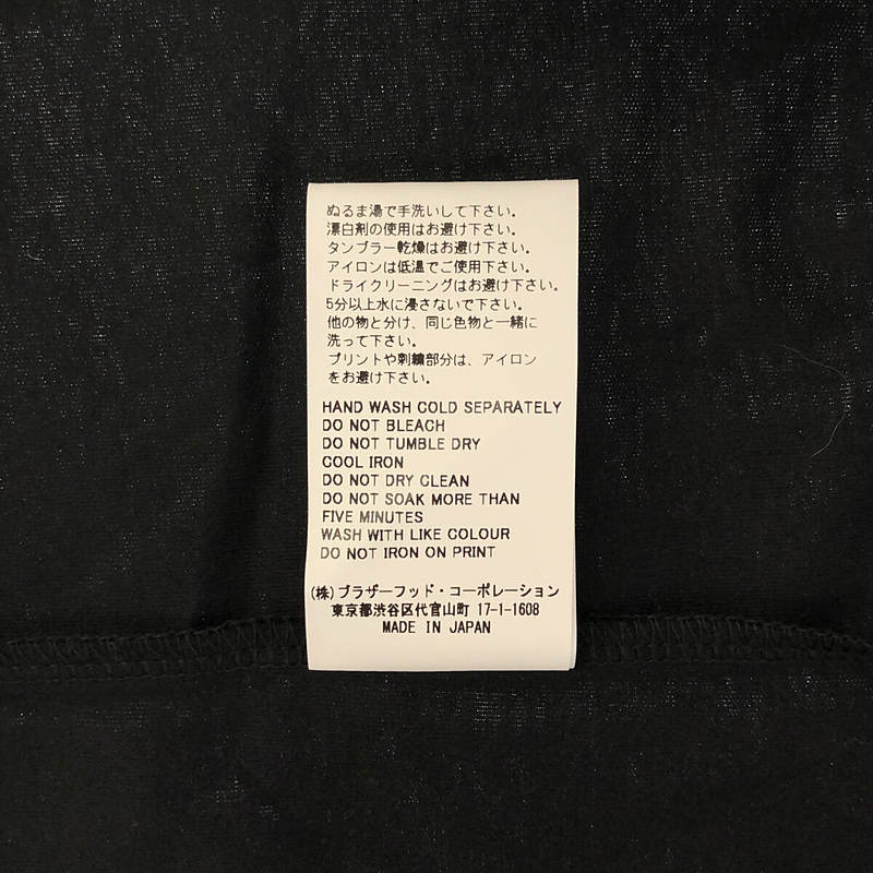 BLACK Scandal YOHJI YAMAMOTO / ブラックスキャンダルヨウジヤマモト × PEACE AND AFTER / ピース アンド アフター コラボ プリントTシャツ