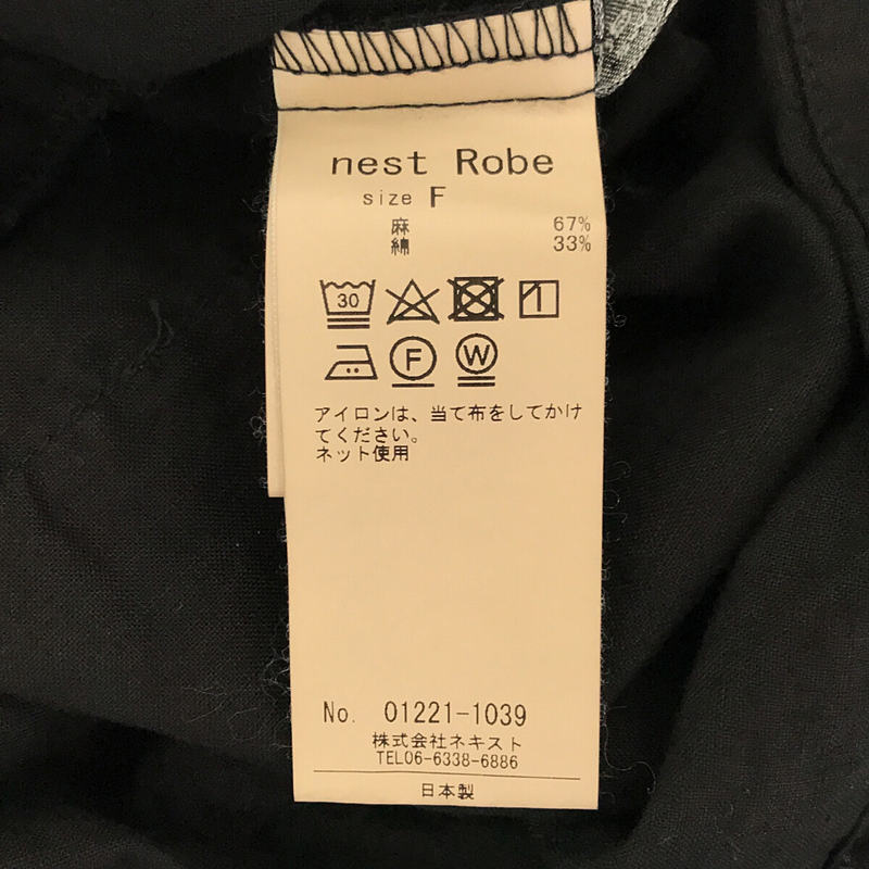 nest robe / ネストローブ UPCYCLELINO リネン シャツジャケット