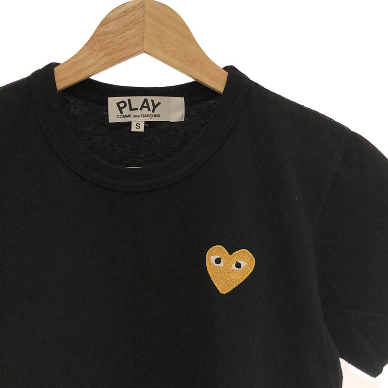 PLAY COMME des GARCONS / プレイコムデギャルソン ゴールド ハートワッペン Tシャツ