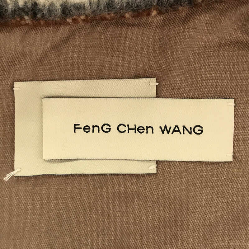 FenG CHen WANG / フェンチェン•ワン PANELLED FLANNEL SHIRT JACKET パネル フランネル シャツジャケット