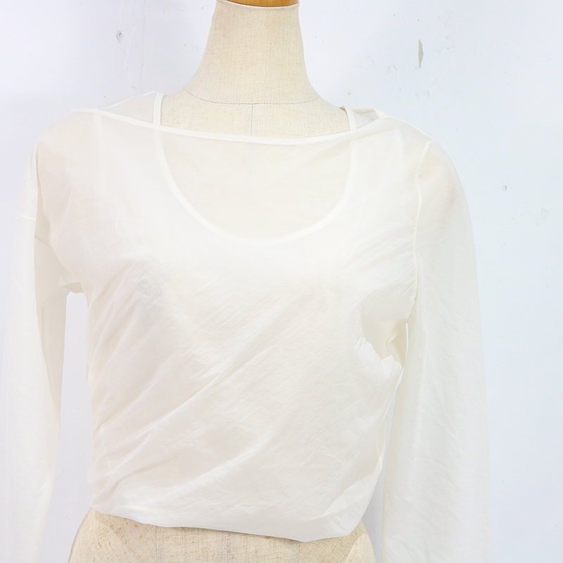 FUMIKA UCHIDA / フミカウチダ Stretch Taffeta LAYERED CROPPED TOP レイヤードトップス