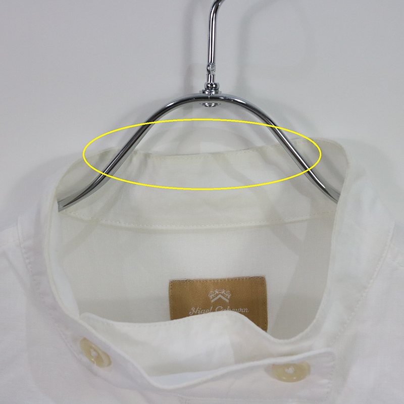 NIGEL CABOURN WOMAN / ナイジェルケーボン ウーマン リネンプルオーバーシャツ