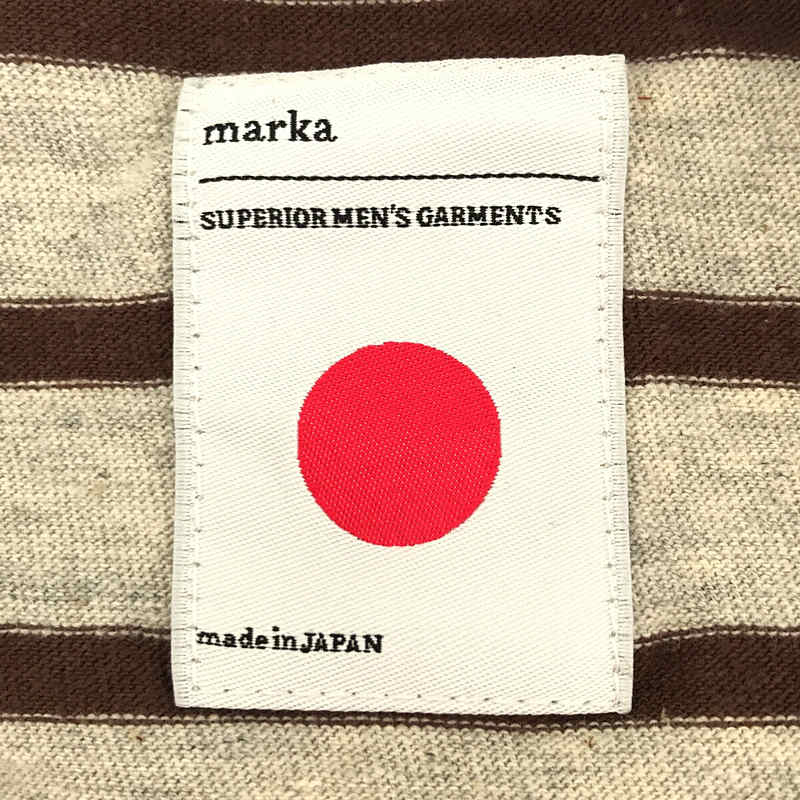 marka / マーカ ボーダー ポケット 切替 Tシャツ