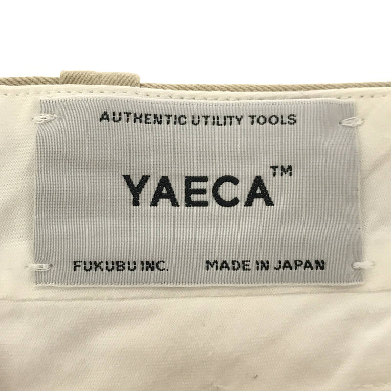 YAECA / ヤエカ CHINO CLOTH PANTS TAC TAPERD コットン チノ タック テーパード パンツ