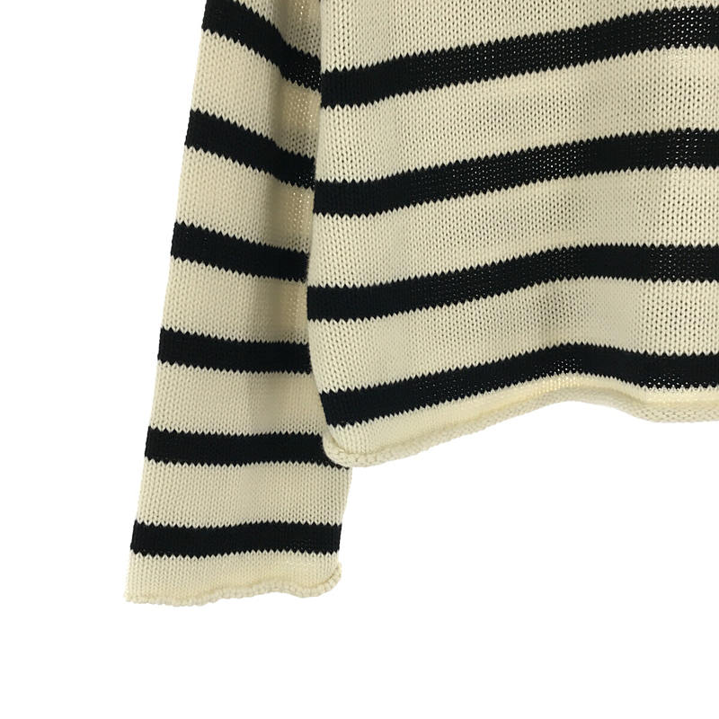 L'Appartement / アパルトモン 2023SS Border Rollup Knit Pullover ボーダー ニット プルオーバー