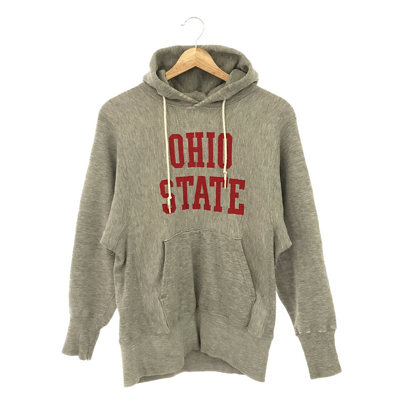 70s VINTAGE ヴィンテージ USA製 単色タグ OHIO STATE プリント リバースウィーブ スウェット パーカーCHAMPION /  チャンピオン