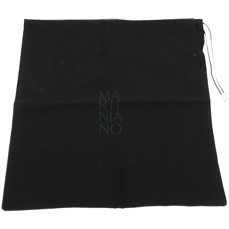 MARTINIANO / マルティニアーノ レザー カラー フラットシューズ 箱・保存袋付き