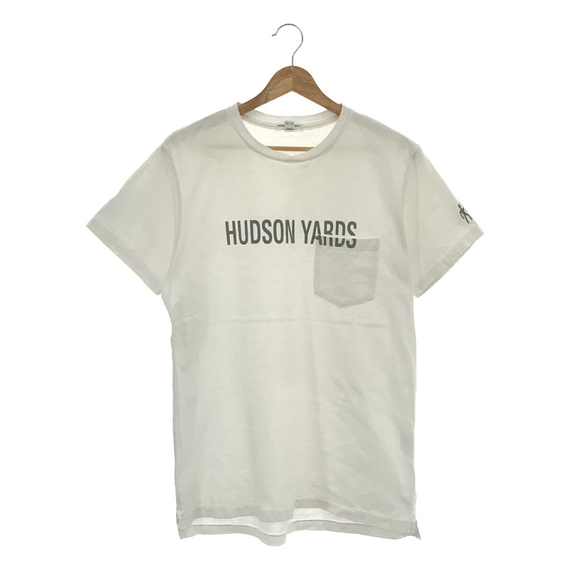 Printed Cut off Neck T-shirt-Hudson Yards ハドソンヤード プリント ポケット Tシャツ