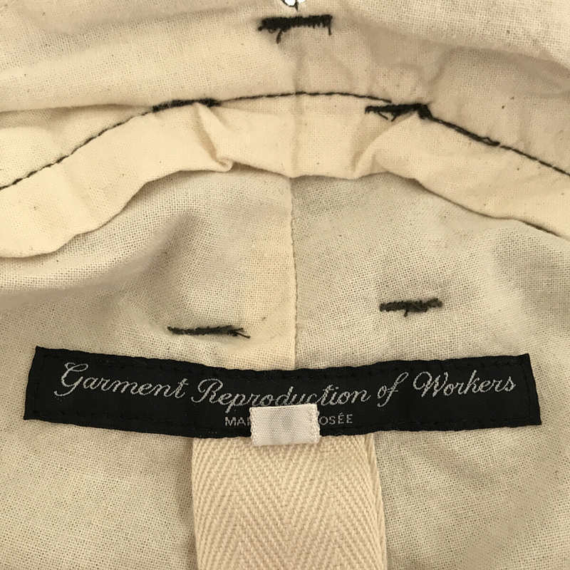 GARMENT REPRODUCTION OF WORKERS / ガーメントリプロダクションオブワーカーズ GRANDPA TROUSERS サスペンダー付き ワーク パンツ