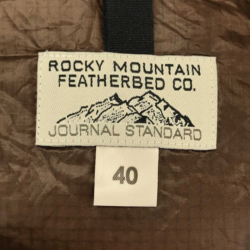 Rocky Mountain Featherbed / ロッキーマウンテンフェザーベッド × JOURNAL STANDARD ジャーナルスタンダード 別注ナイロン ダウン ベスト 保存袋付き