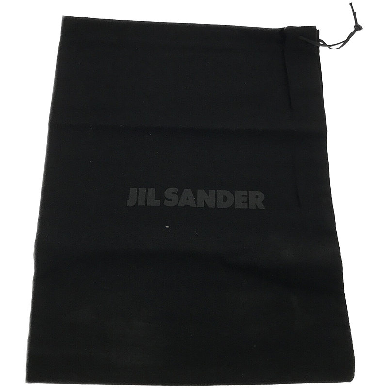 JIL SANDER / ジルサンダー メタリックアンクルリング レザー フラット バレエシューズ 箱・保存袋付き