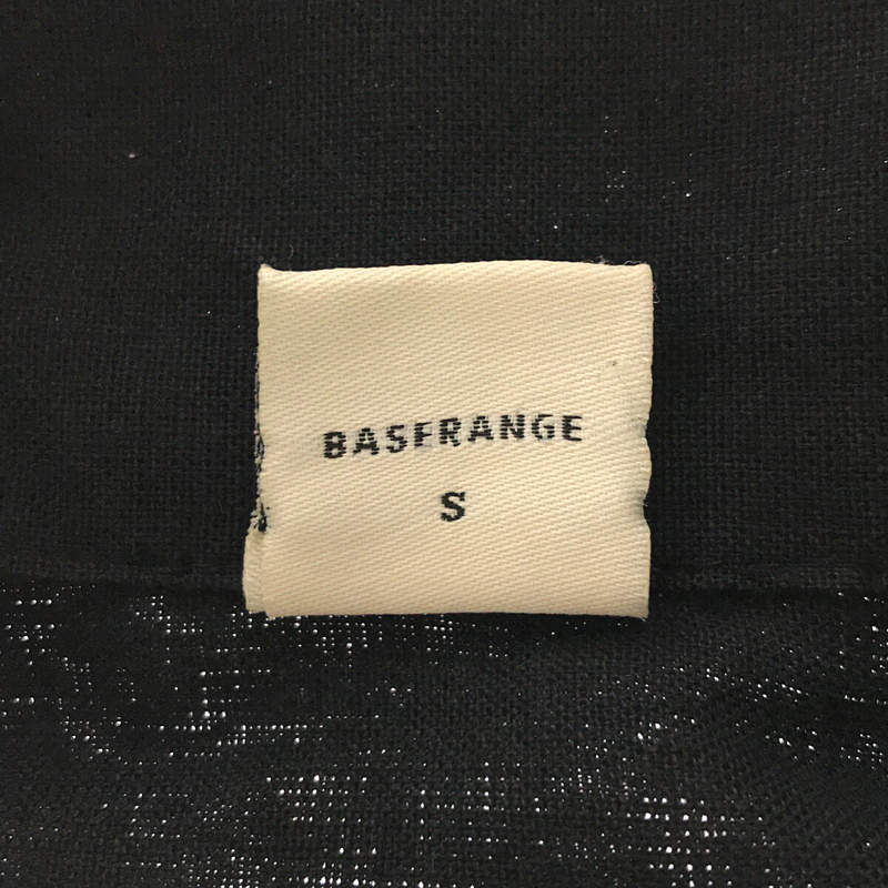 BASErange / ベースレンジ リネンコットン オールインワン ジャンプスーツ ベルト付き