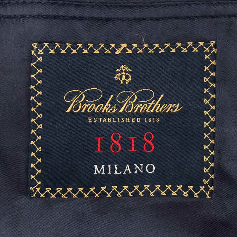 BROOKS BROTHERS / ブルックスブラザーズ USA製 1818ライン セットアップ スーツ CANONICO カノニコ社製 ウール シルク リネン チェック2B テーラード ジャケット スラックス