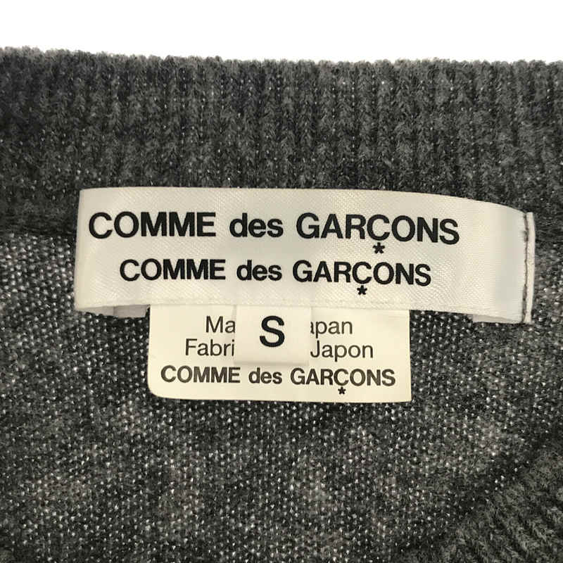 COMME des GARCONS COMME des GARCONS / コムコム ウール クルーネック ショート丈 プルオーバー ニット