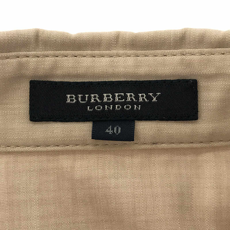 BURBERRY LONDON / バーバリーロンドン ノバチェック コットン ポリエステル混 ノースリーブ チュニック シャツ ワンピース