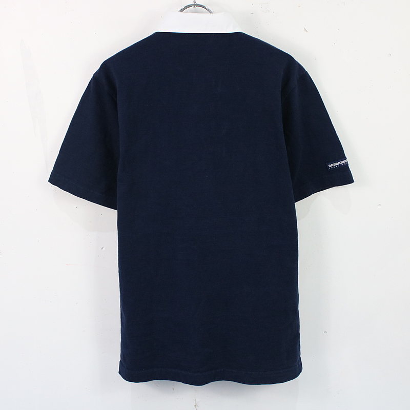 BARBARIAN / バーバリアン コットン半袖ラガーシャツ navy