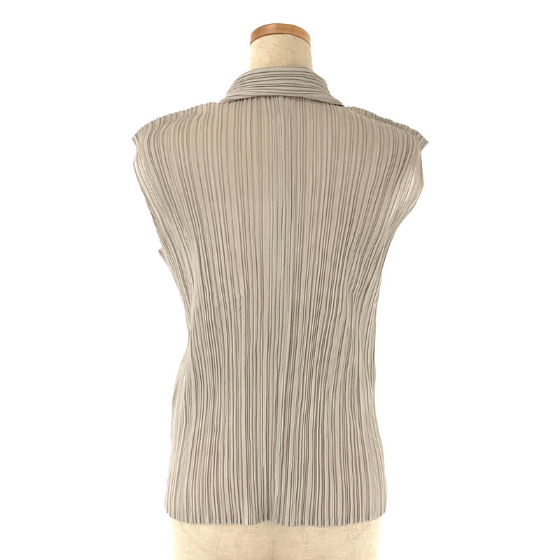 その他 プリーツ ノースリーブ ポケット シャツ ブラウス