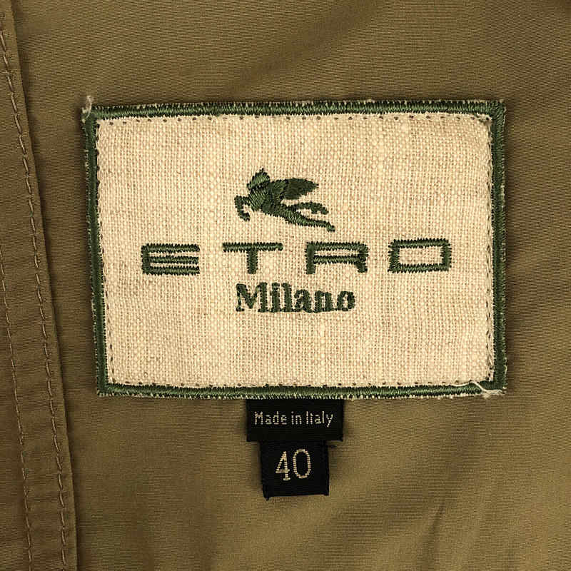 その他 イタリア製 コットンポリエステル ラグランスリーブ ミリタリー ジャケット