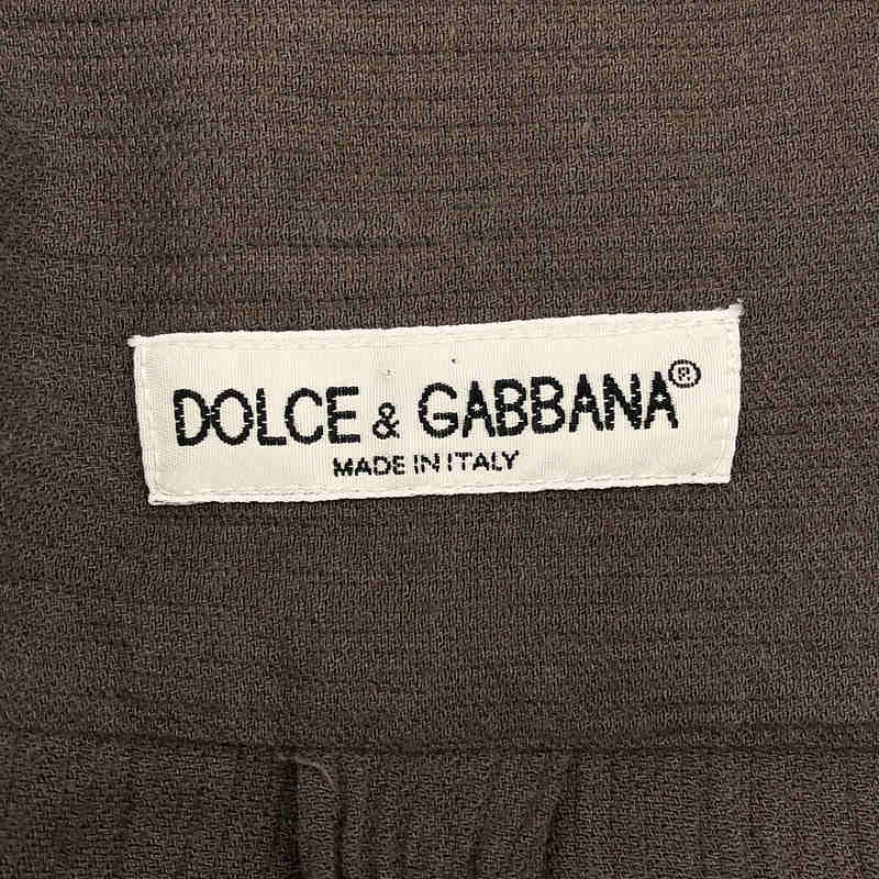 DOLCE＆GABBANA / ドルチェ＆ガッバーナ ドルガバ 2000s ヴィンテージ コットン楊柳 プリーツシャツ