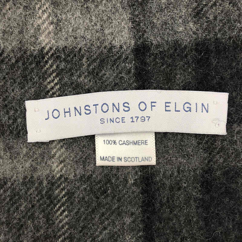 その他 スコットランド製 カシミヤ 100% 小判 タータンチェック フリンジ スカーフ マフラー