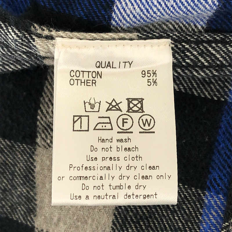 その他 ZOO YORK リメイク シルバー 刺繍 テープ切替 ショート チェック シャツ