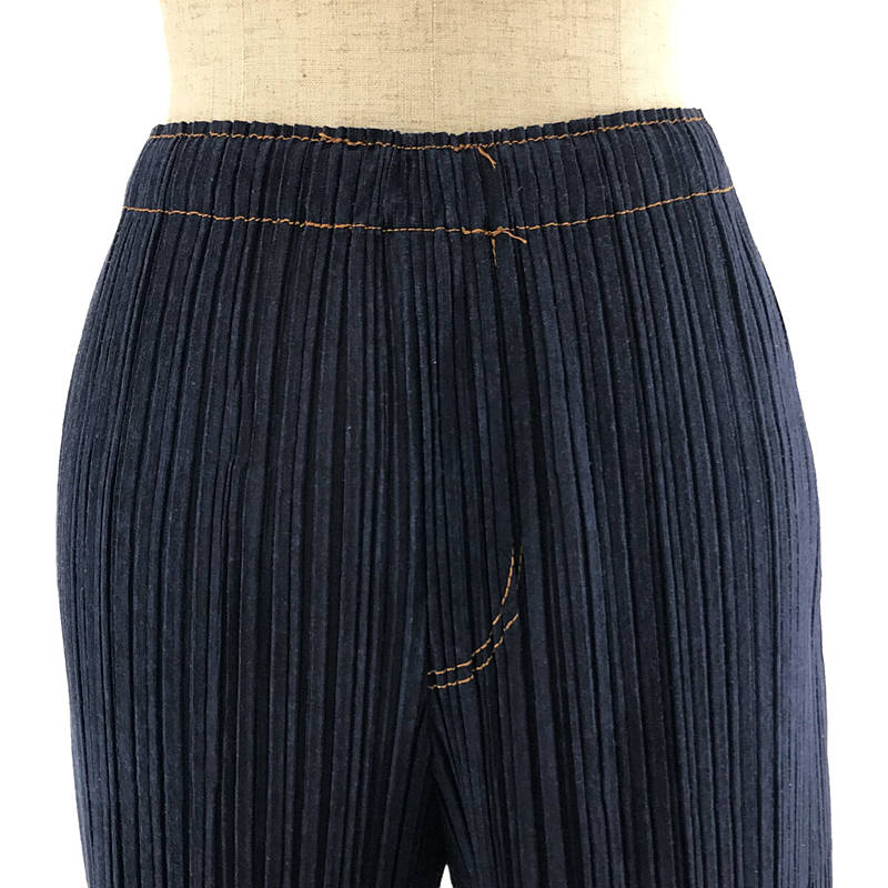 その他 2022SS RAMIE DENIM デニム 転写 プリーツ イージー パンツ