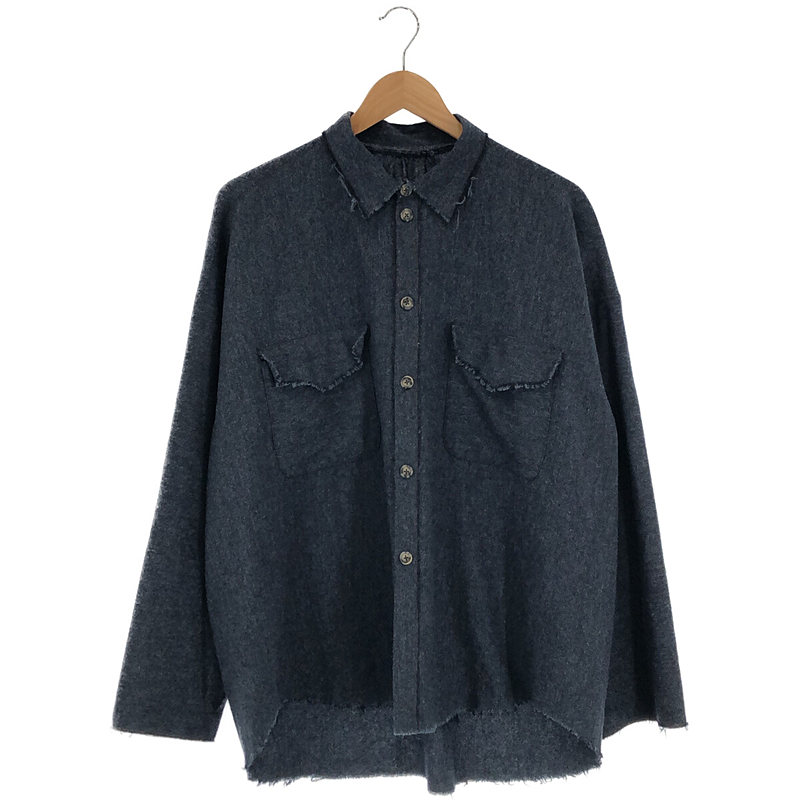 Jerome merino wool (plain weave - MOON UK) シャツジャケット