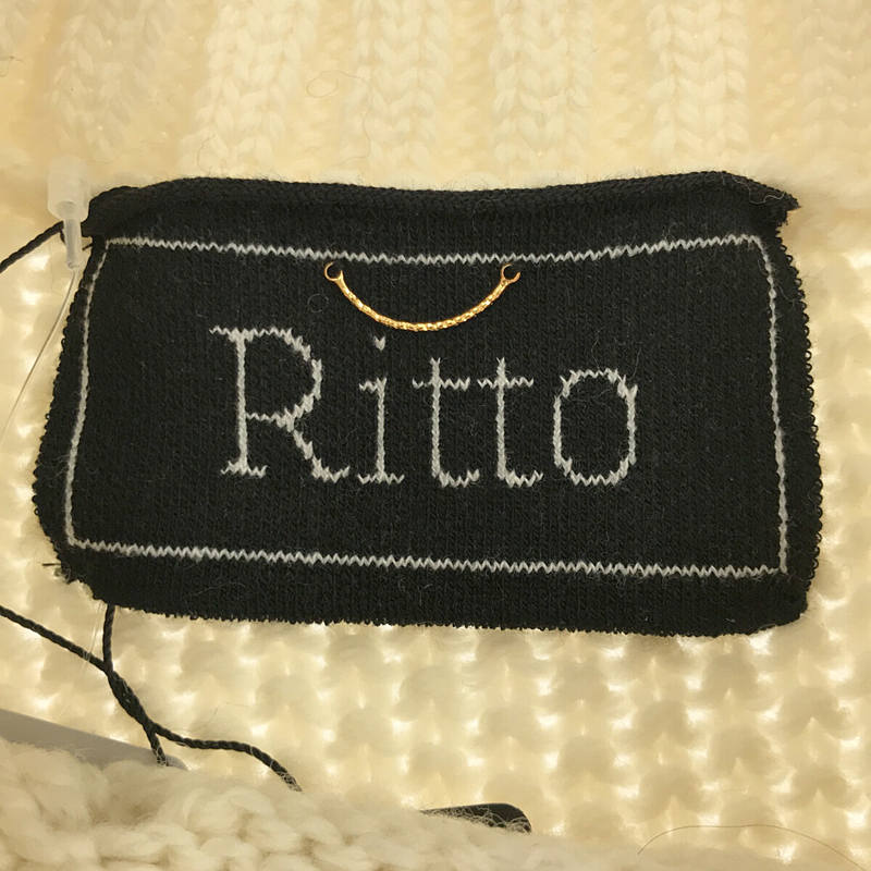 その他 【RITTO /リット】フリル ジレ ウール ニット ベスト