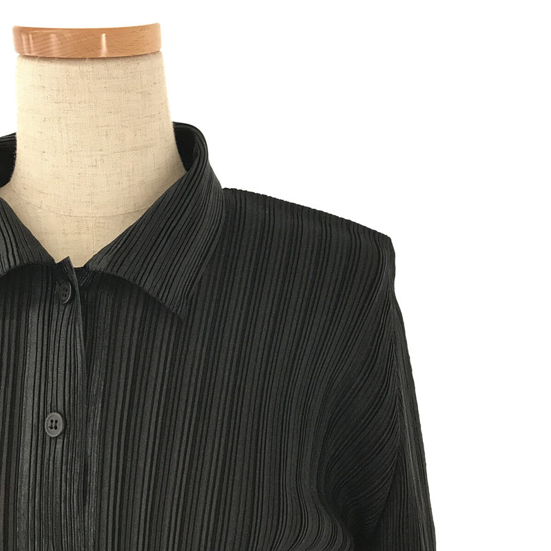 その他 アンサンブル 2セット プリーツ オープンカラー シャツ ジャケット / Uネック カットソー トップス