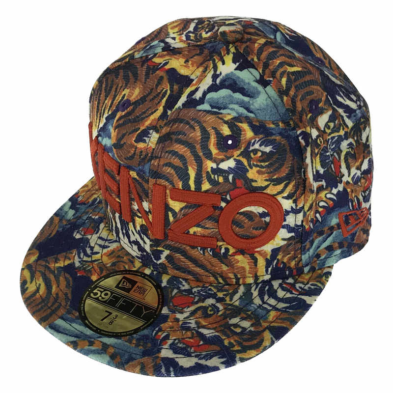 × NEW ERA ニューエラ トラ総柄 キャップ 虎KENZO / ケンゾー