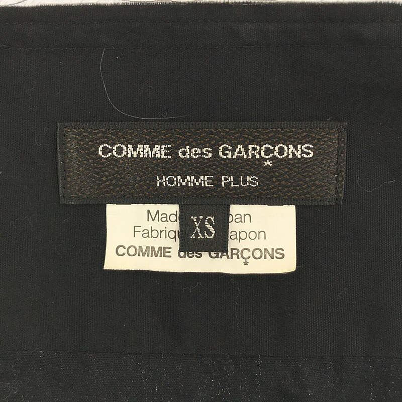COMME des GARCONS HOMME PLUS / コムデギャルソンオムプリュス 青年期の木 コットン カットオフ ノーカラー 長袖シャツ