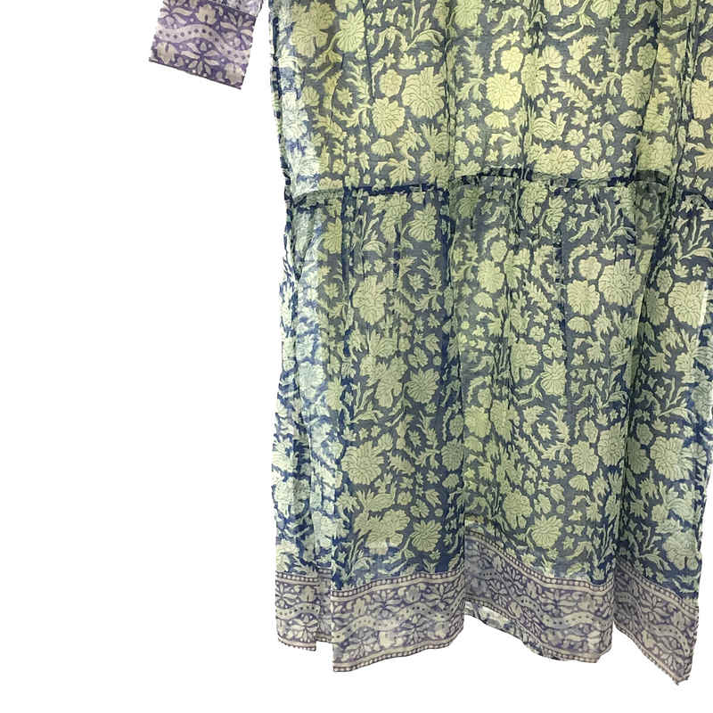 SZ Blockprints / エスゼット ブロックプリント × Ron herman ロンハーマン / SILK JODHPUR DRESS コットンシルク ドレス ワンピース