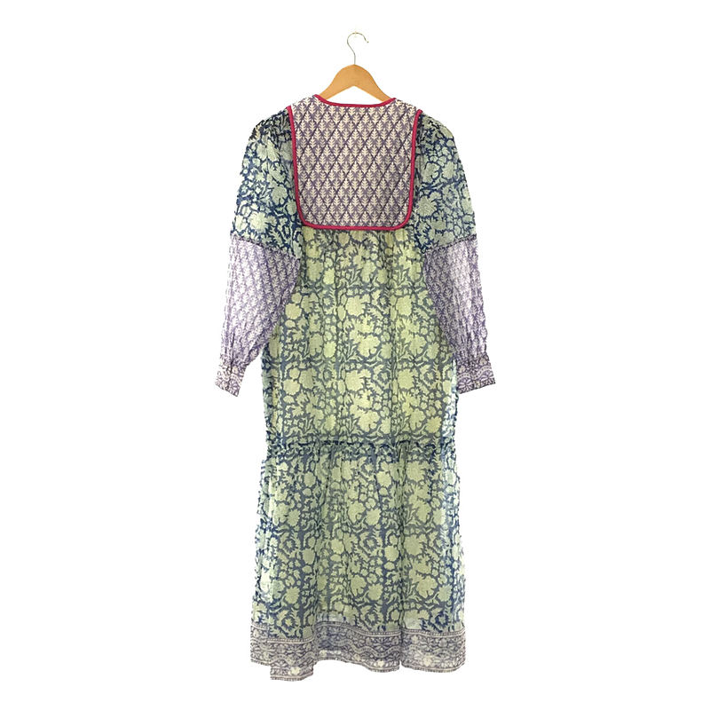 × Ron herman ロンハーマン / SILK JODHPUR DRESS コットンシルク ドレス ワンピースSZ Blockprints /  エスゼット ブロックプリント