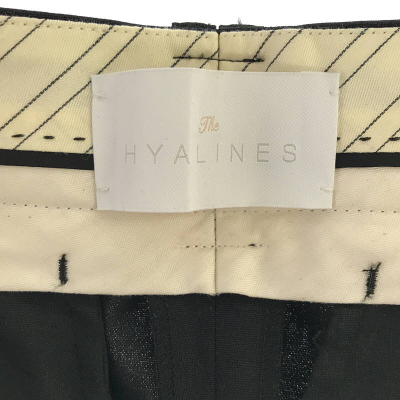 HYALINES / ハイアリン フロントスリットパンツ　定価62,700円