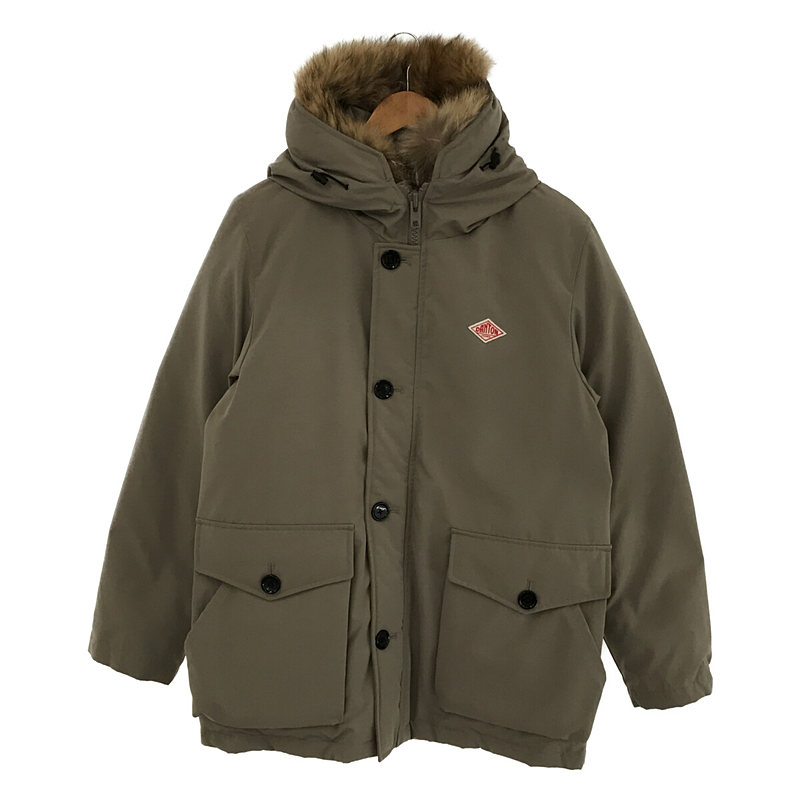 TASSAH DOWN JACKET リアルファー フーディー付き タッサー ダウンジャケット