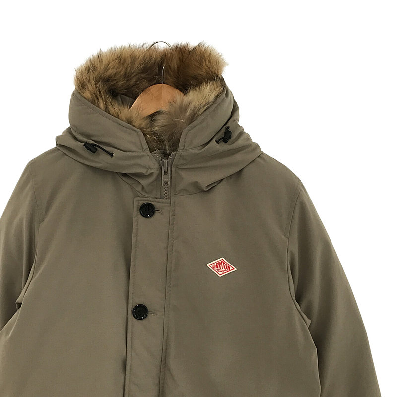 DANTON / ダントン TASSAH DOWN JACKET リアルファー フーディー付き タッサー ダウンジャケット