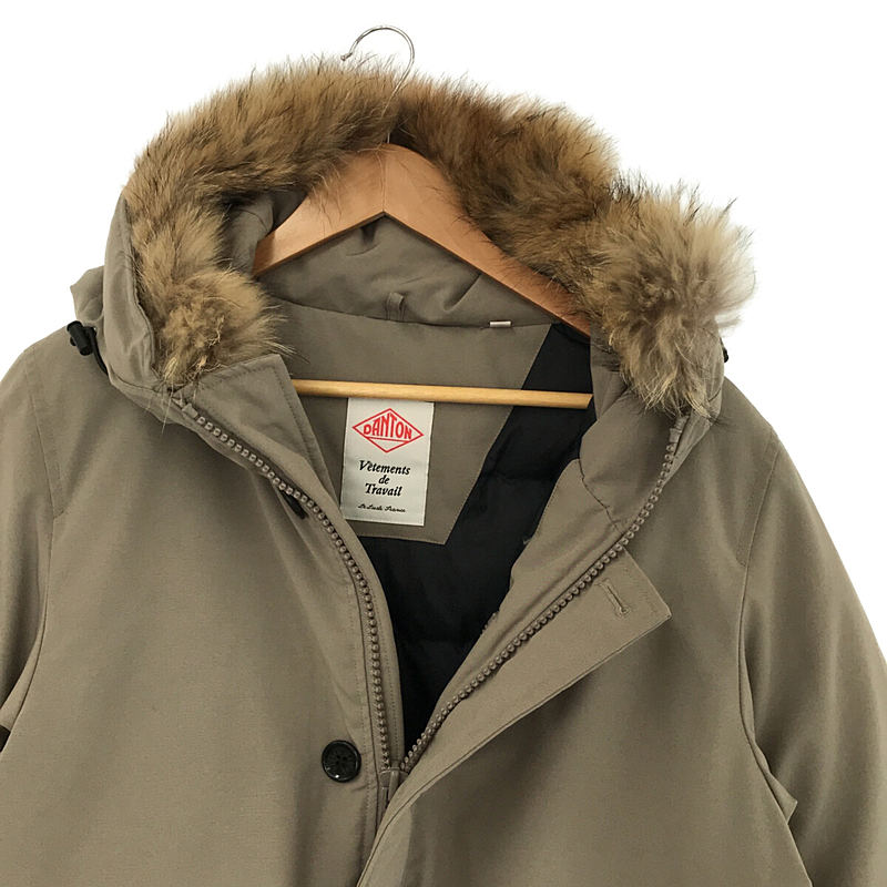 DANTON / ダントン TASSAH DOWN JACKET リアルファー フーディー付き タッサー ダウンジャケット