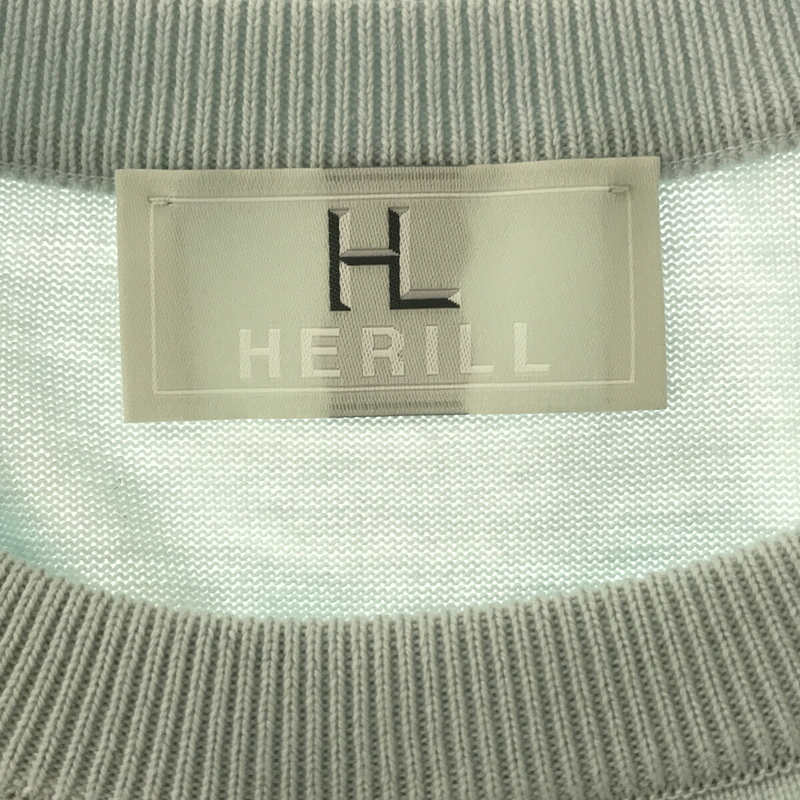 HERILL / ヘリル Cotton L/S Crewneck コットン クルーネック ニット セーター